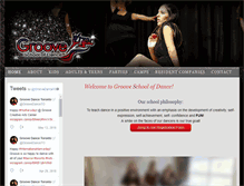 Tablet Screenshot of grooveschoolofdance.com